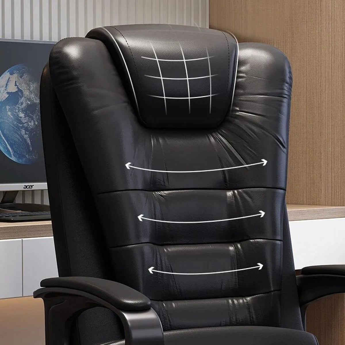 Leather Ergonomic Office Chair K695038