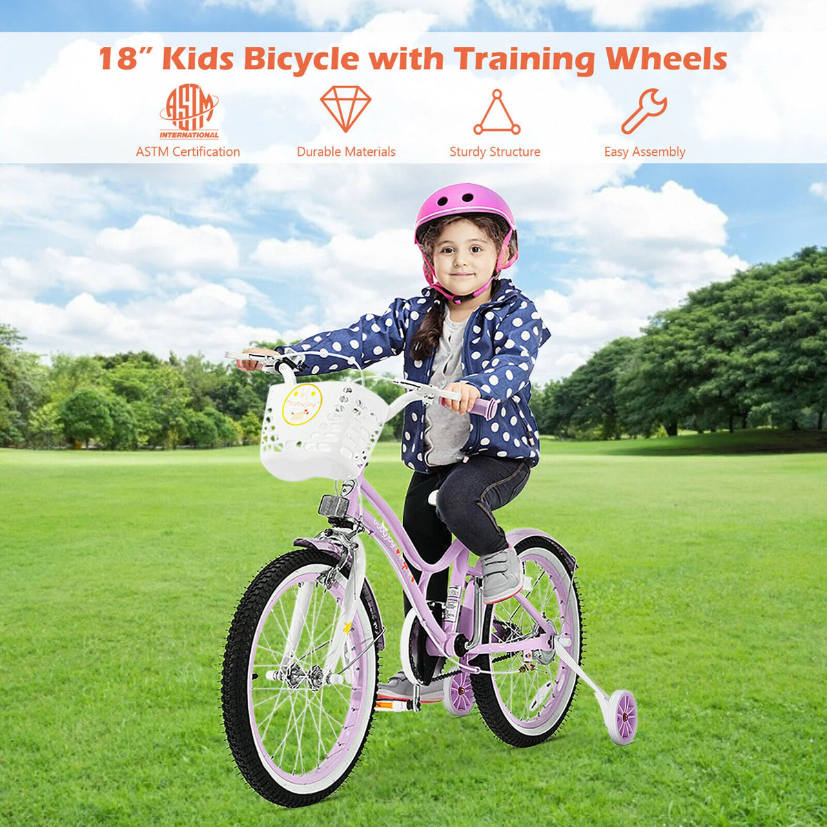 Kids Bike with Training Wheels A27909