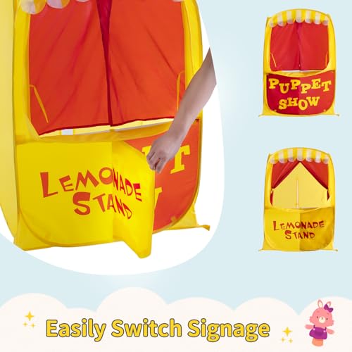 Lemonade Stand Puppet Show Theater Play Tent F4601