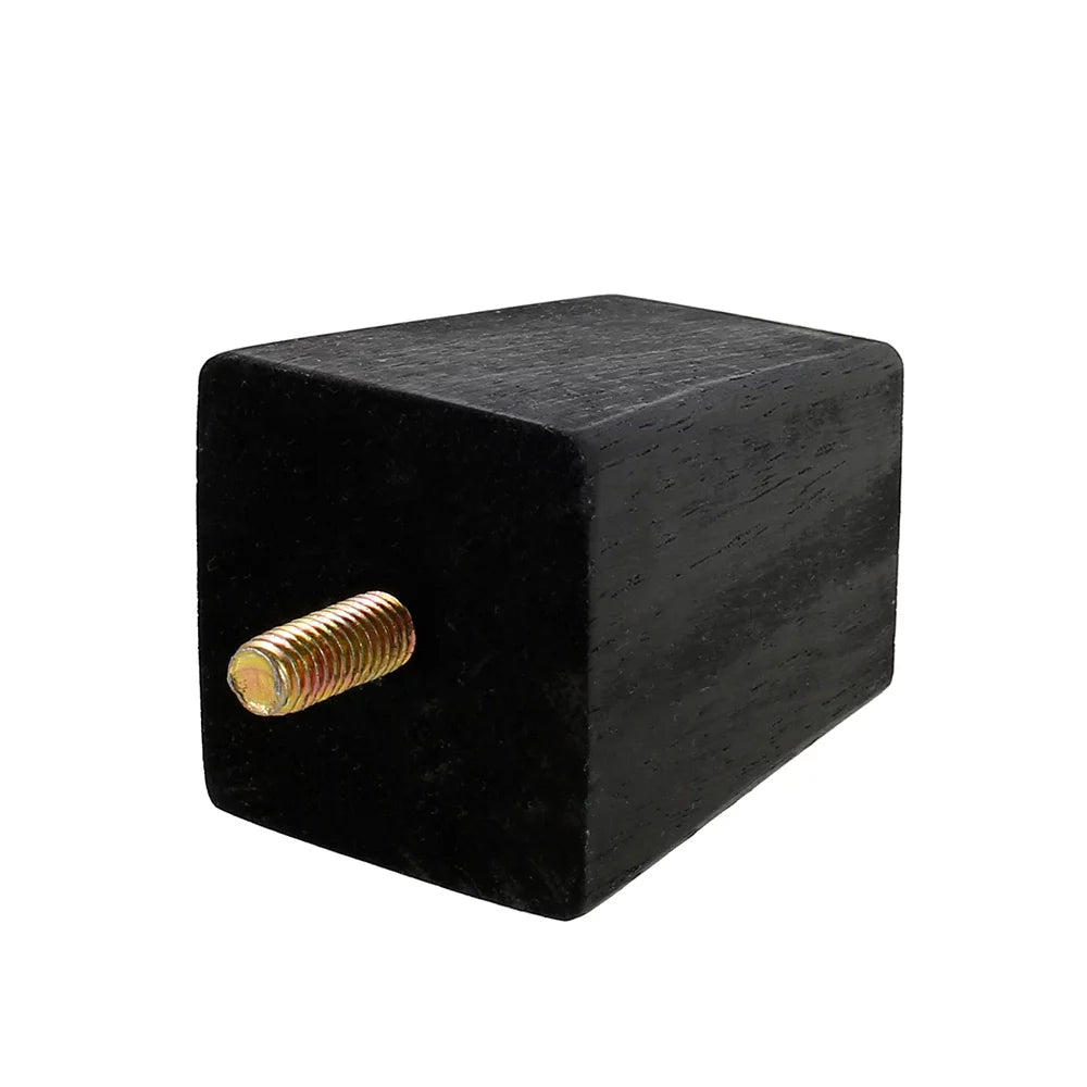 4X 2.4in Black Square Tapered Wooden Furniture Legs U9324