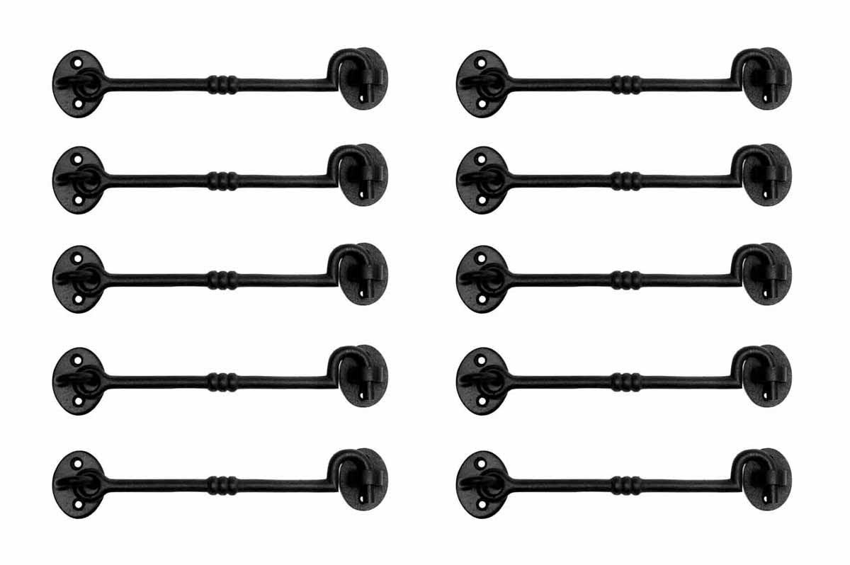 10 Cabin Hook Eye Door Latch Iron N558633