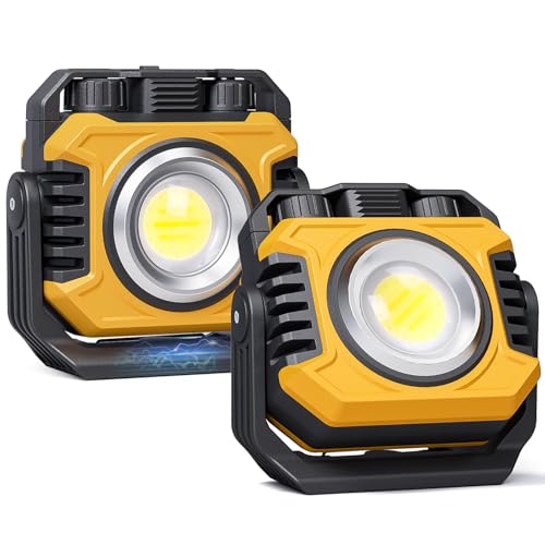 2 Pack Rechargeable Magnetic Work Light with Hook M929456