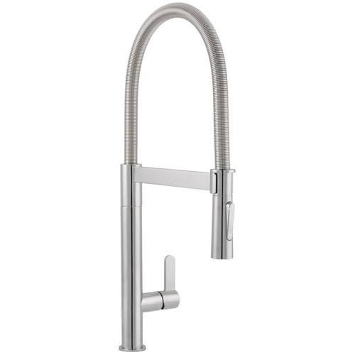 Polished Chrome Single Hole Pre-Rinse Kitchen Faucet T743