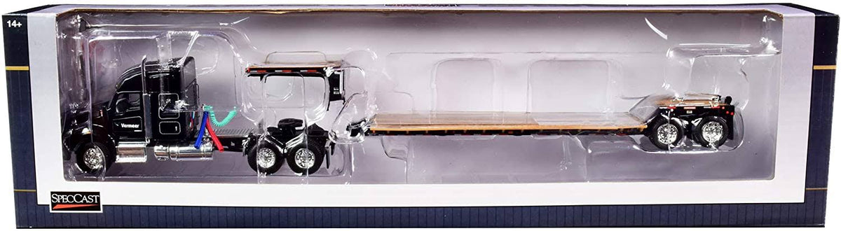 1:64 Diecast Tractor Truck with Lowboy Trailer U723