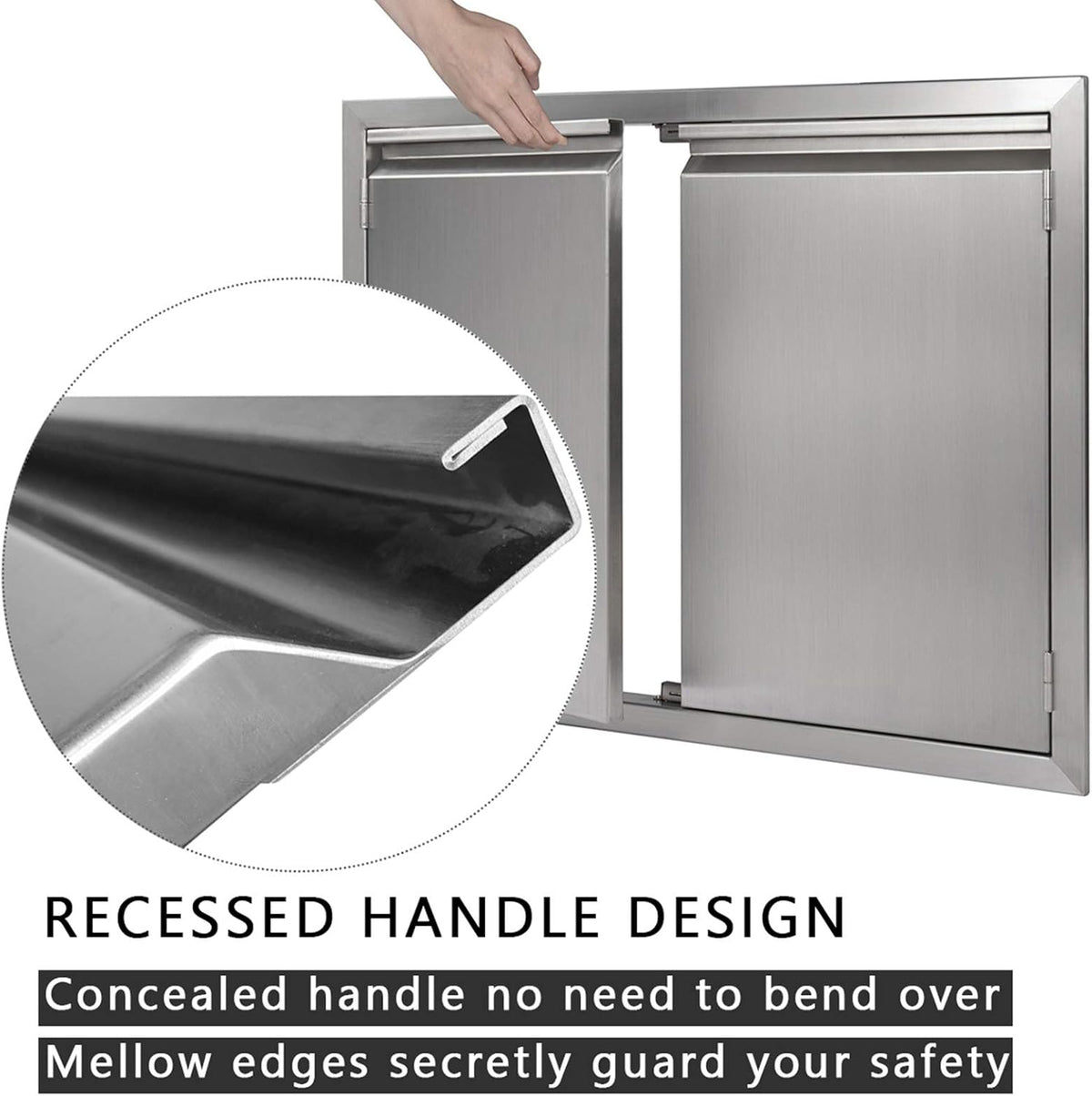 304 Stainless Steel Outdoor Kitchen Access Door N4252