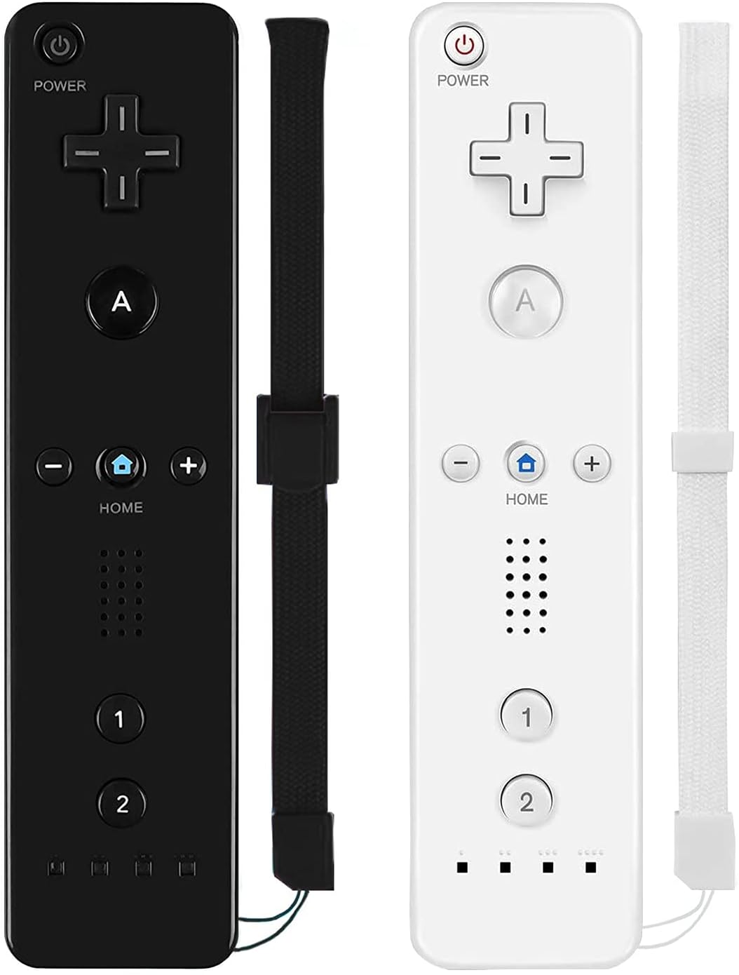 4 Pack Wireless Controller for Wii and Wii U with Silicone Case and Wrist Strap S221