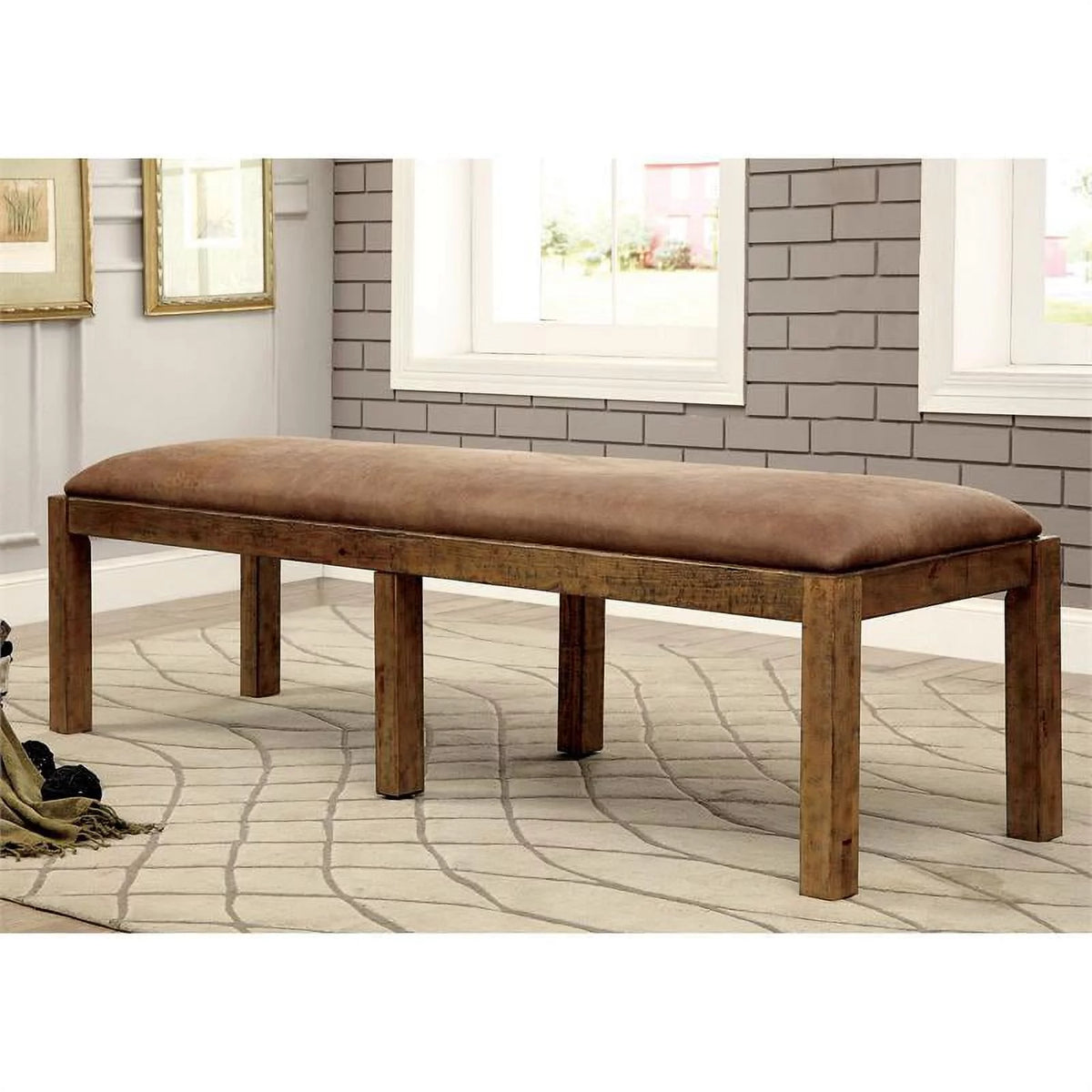 6-Piece Wood 96-inch Dining Set P2057
