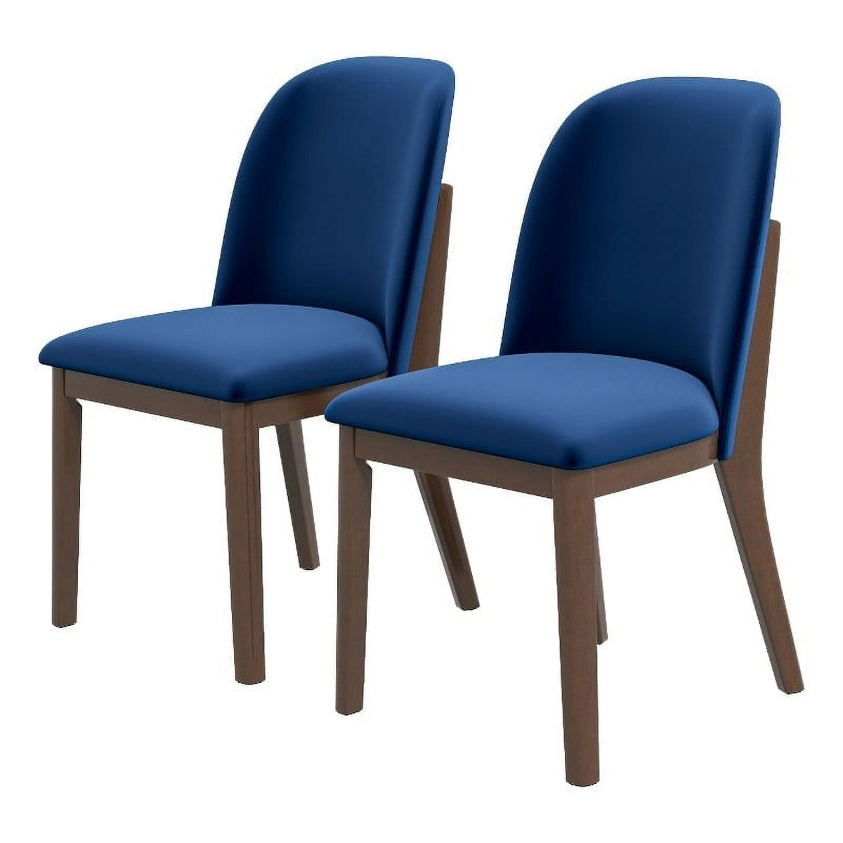 Velvet Dining Chair in Navy Blue (Set of 2) G837145