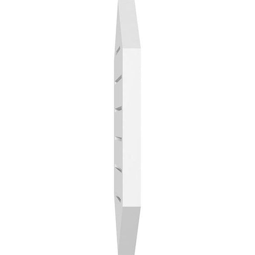 16x22W x 36x22H Vertical Peaked Surface Mount PVC Gable Vent C31480