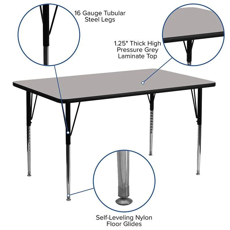 Yellow Rectangular Activity Table G6695