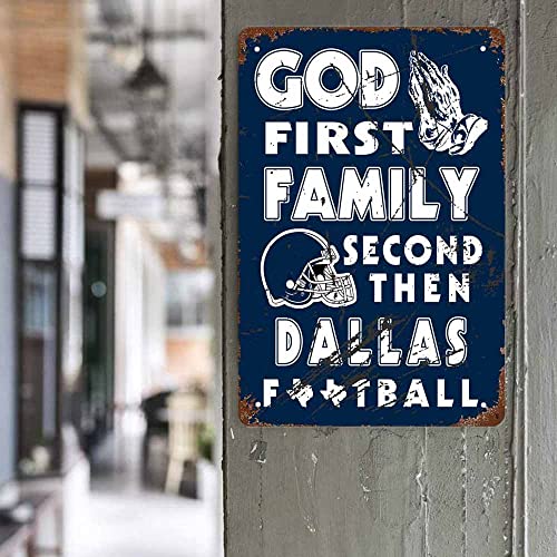 Metal Football Tin Sign 8x12in L7139