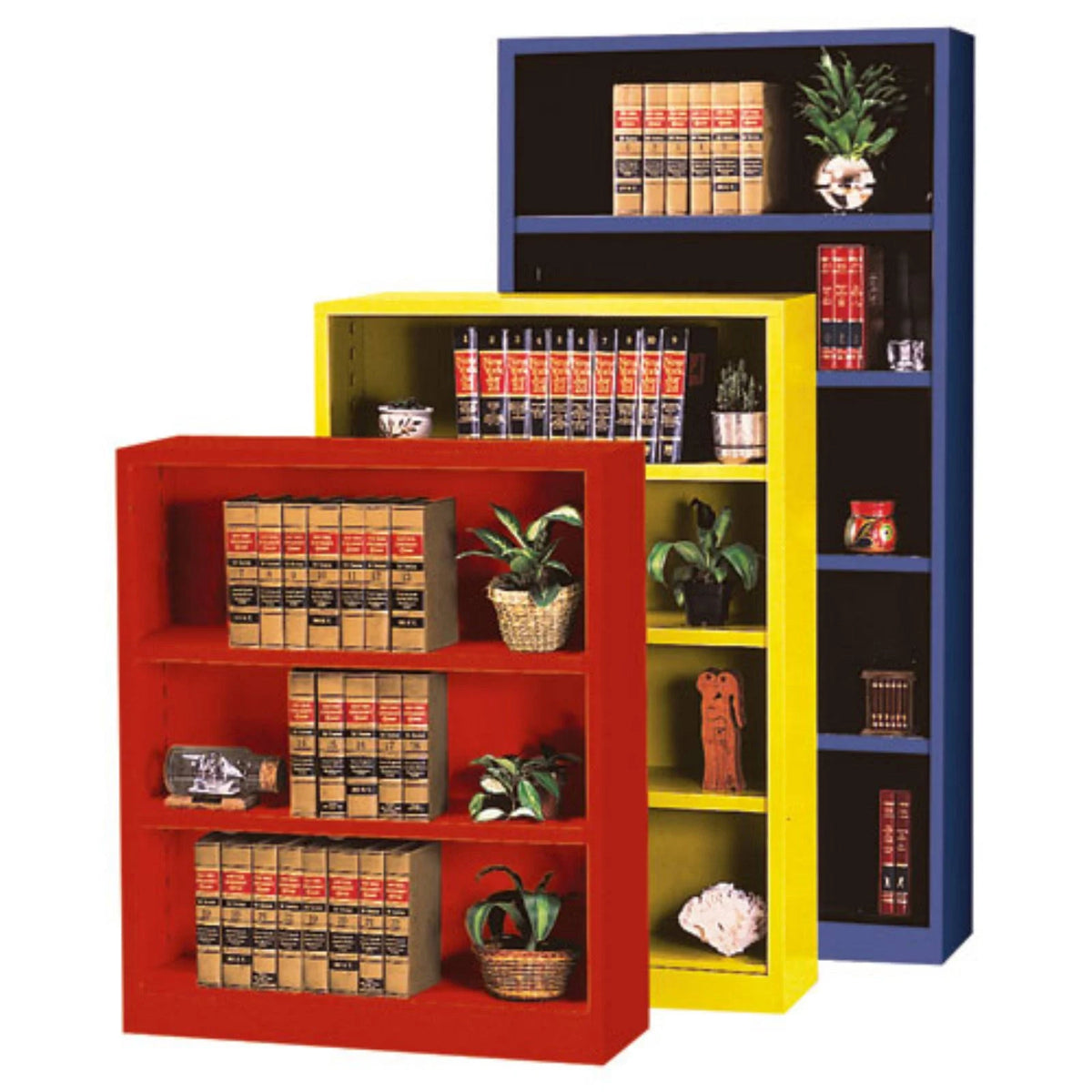 Blue Metal Bookcase O1567