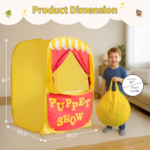 Lemonade Stand Puppet Show Theater Play Tent F4601