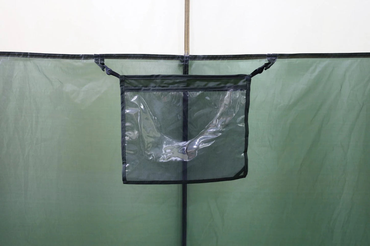 12 Person 3-Room Cabin Tent Green A87045