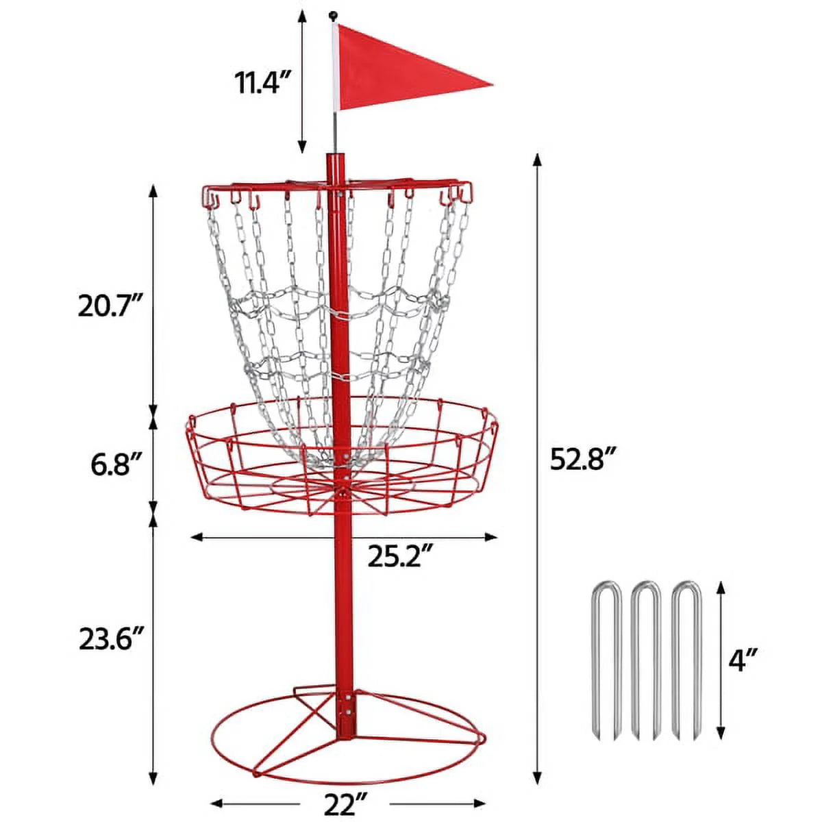 Portable Disc Golf Basket F422