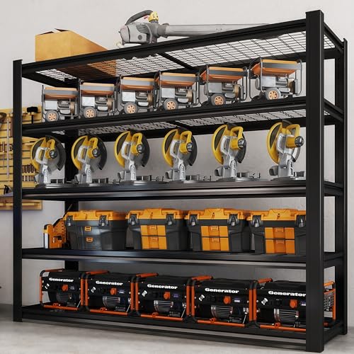 72" H Heavy Duty Metal Shelving 3500LBS Adjustable Storage Shelves Z712