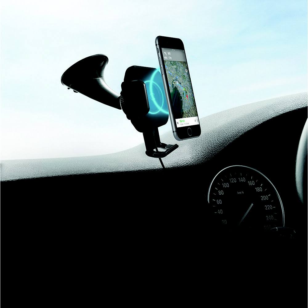 Wireless Smartphone Car Charger with Windshield Mount X175067