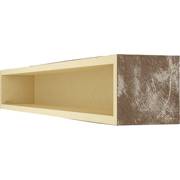 Pecky Cypress Faux Wood Fireplace Mantel, Vintage Mahogany D7975