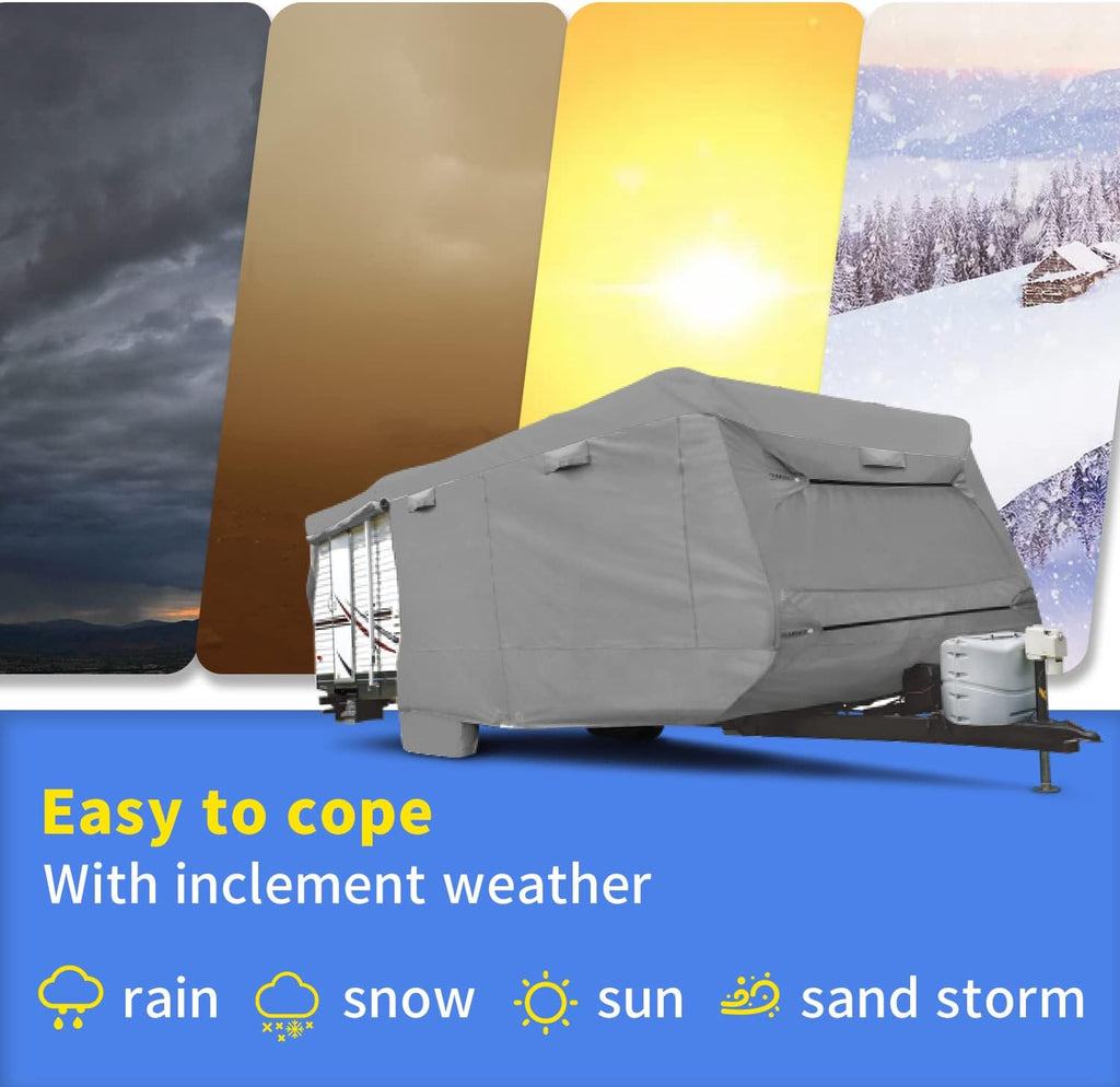 Thick 4 Layers Waterproof Travel Trailer Cover H91684