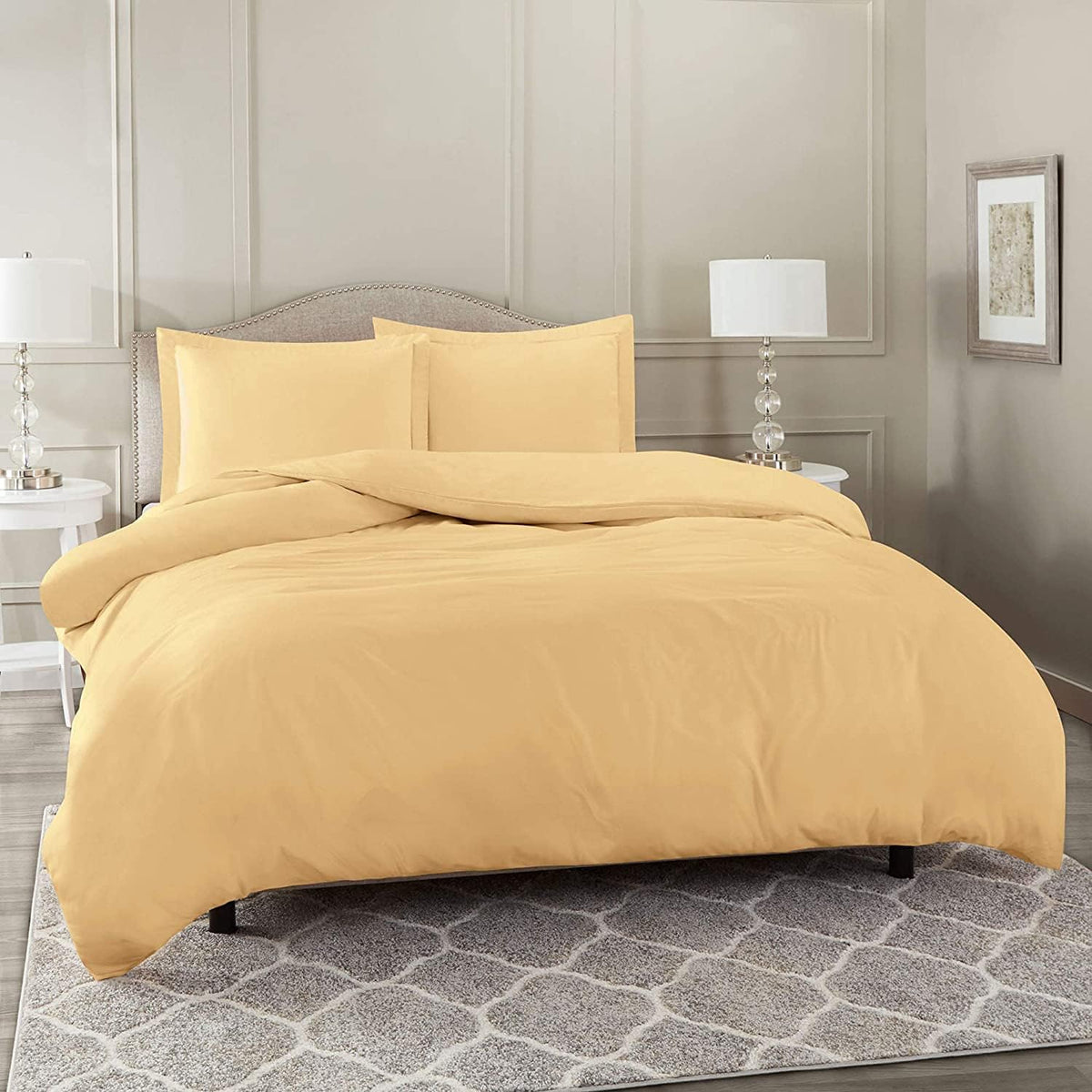 King/Cal King 100% Cotton Duvet Cover with Zipper Closure H105538