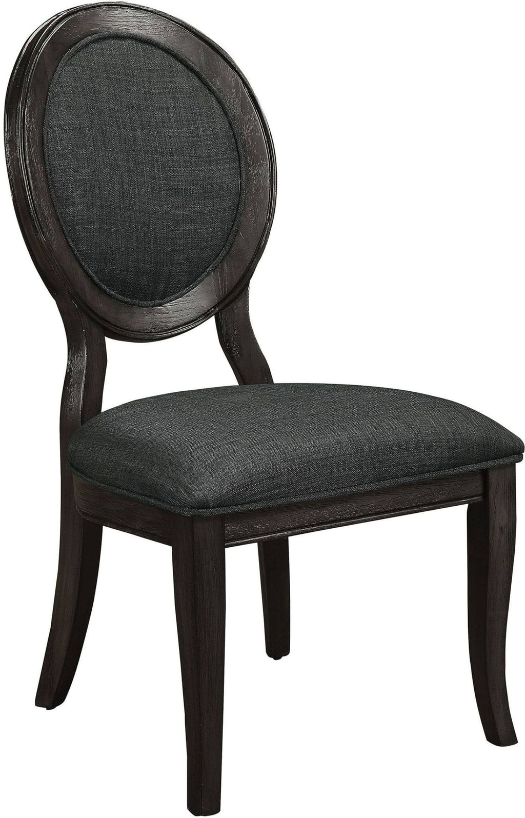 Dark Gray Side Chair Set of 2 R482381
