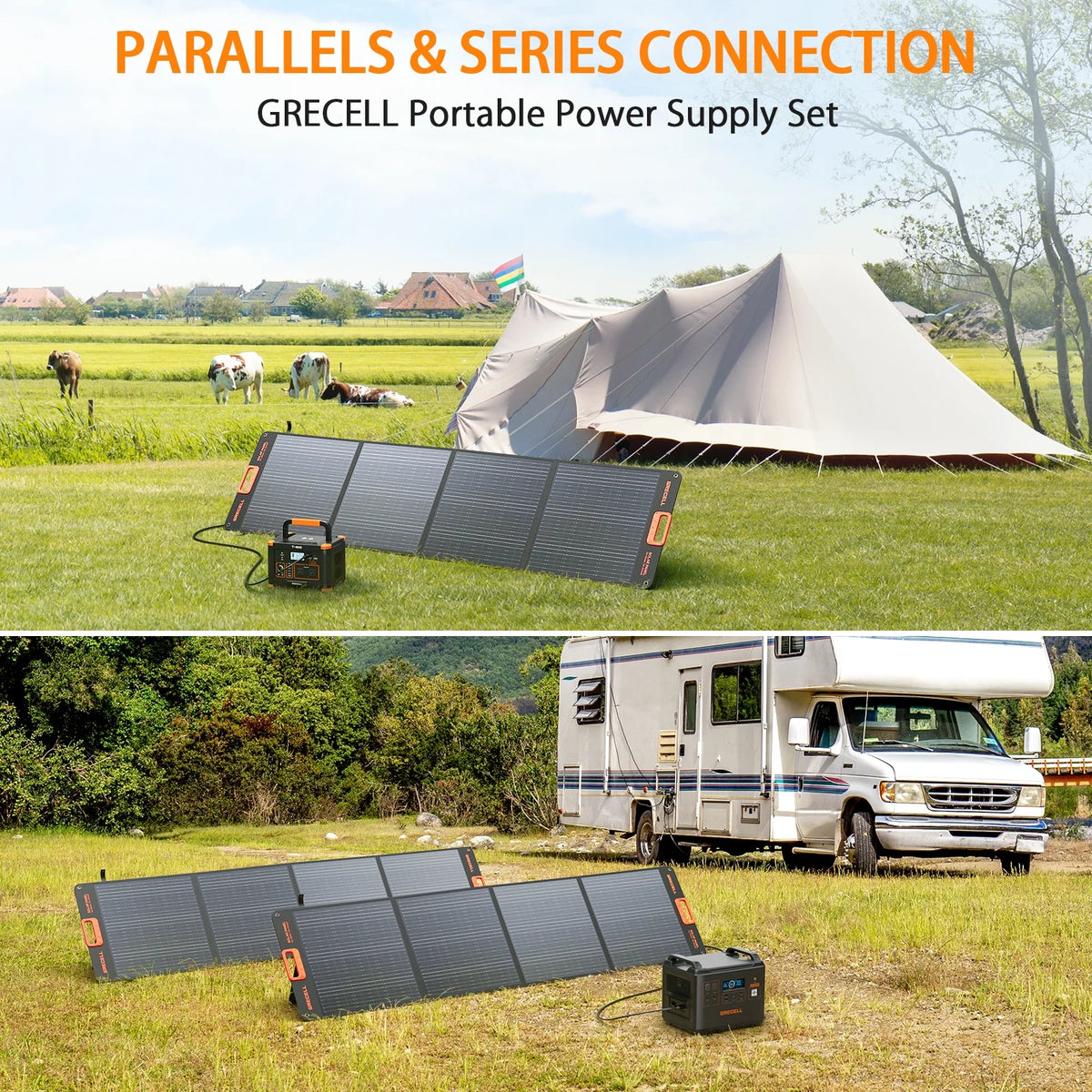 200W Portable Foldable Solar Panel Kit B632
