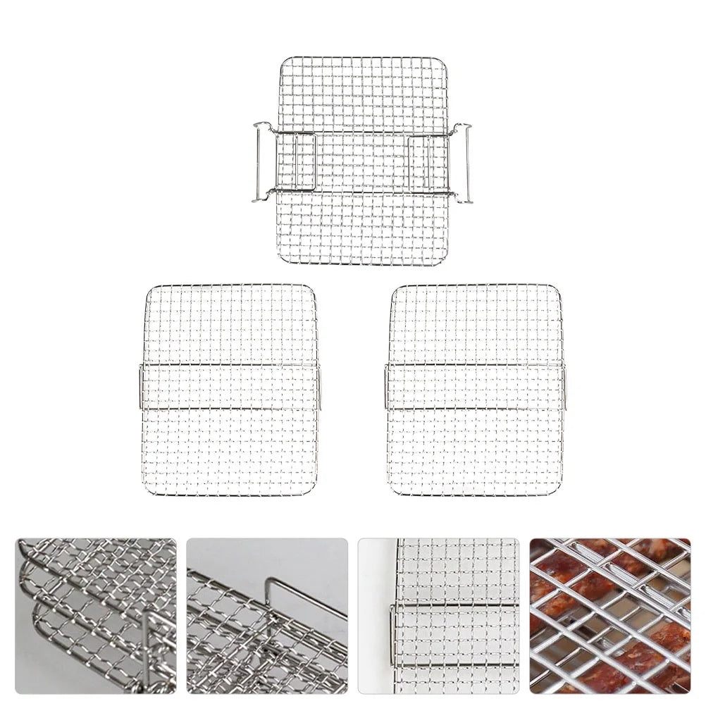 Stainless Steel Air Fryer Dehydration Racks (Silver) V4353