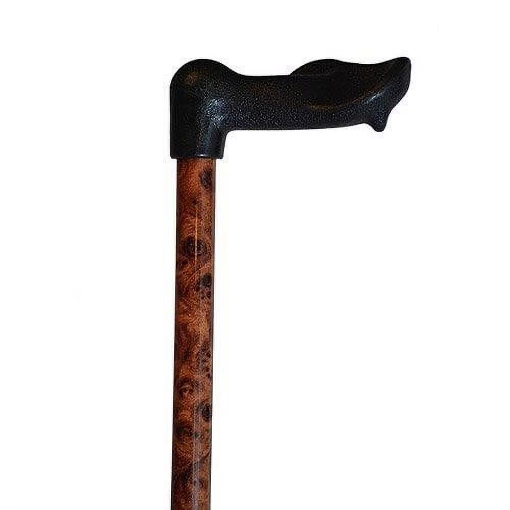 Adjustable Right Hand Palm Grip Cane with Aluminum Shaft J355764