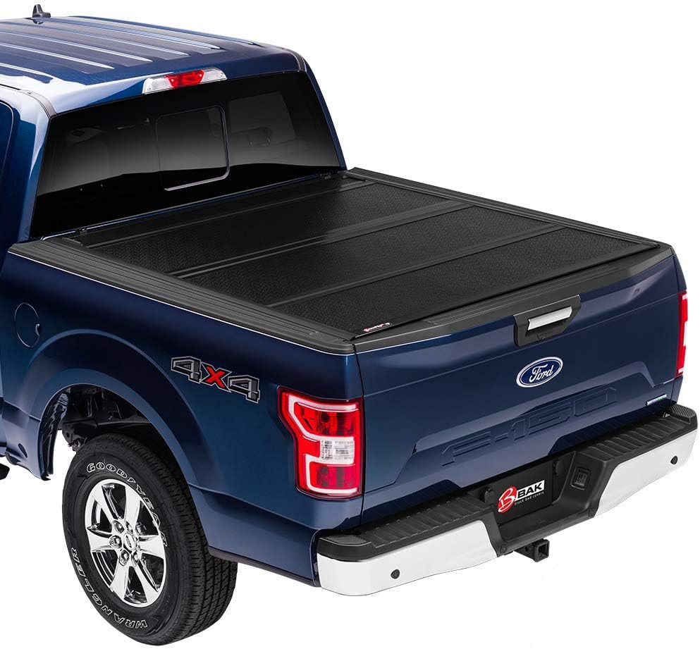 Black Hard Folding Truck Bed Tonneau Cover O5569