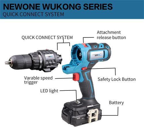 20V MAX Power Tool Combo Kit with Case, 4-Tool Attachments Drill, Reciprocating Saw, Oscillating Tool, Sander I837