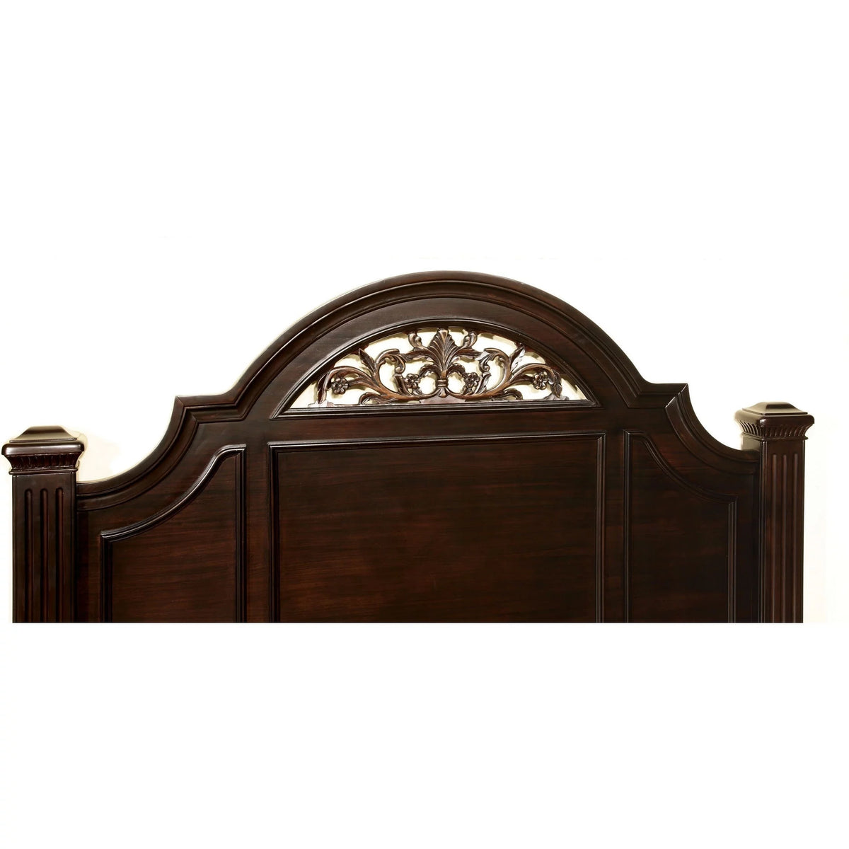 King Dark Walnut Solid Wood Four Poster Bed K71775