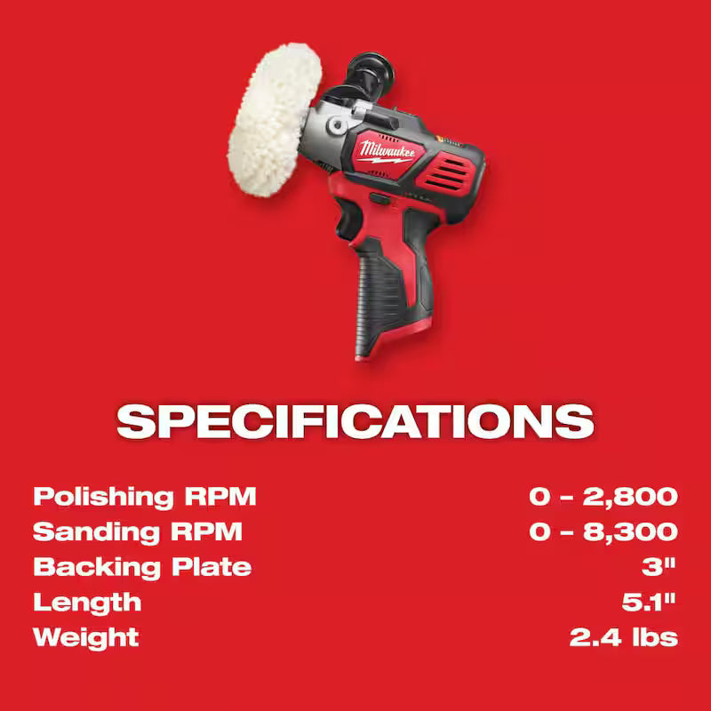 12V Cordless Variable Speed Polisher/Sander Kit K677