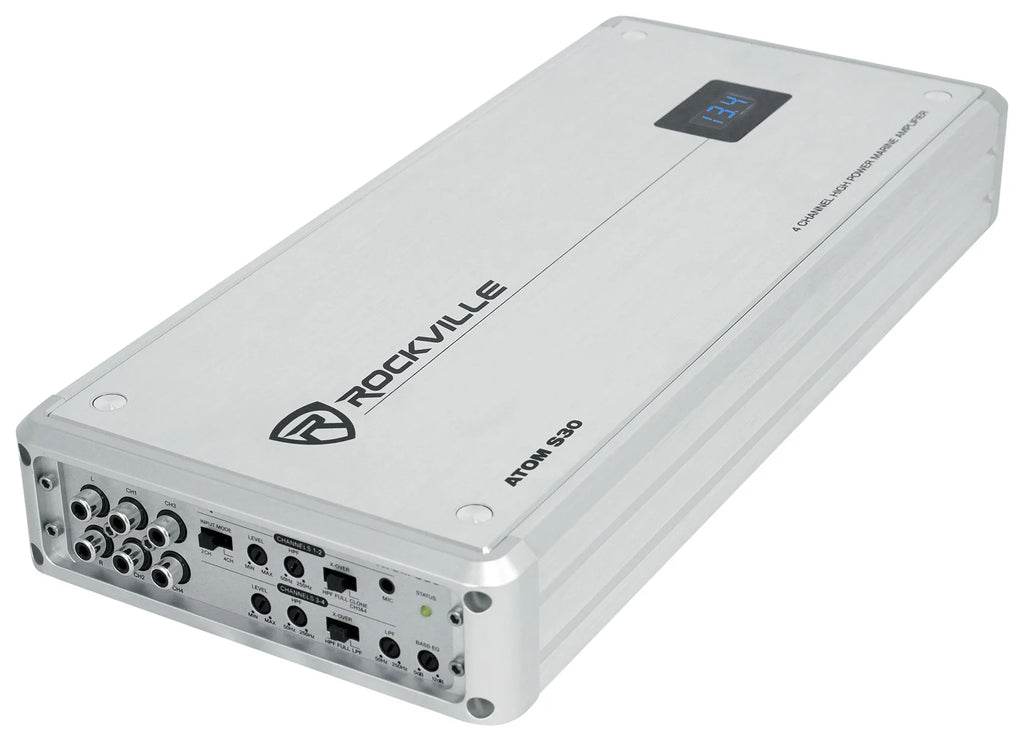 6.5" 600w Metal Marine Wakeboard LED Tower Speakers with Amp and Mic Y6676