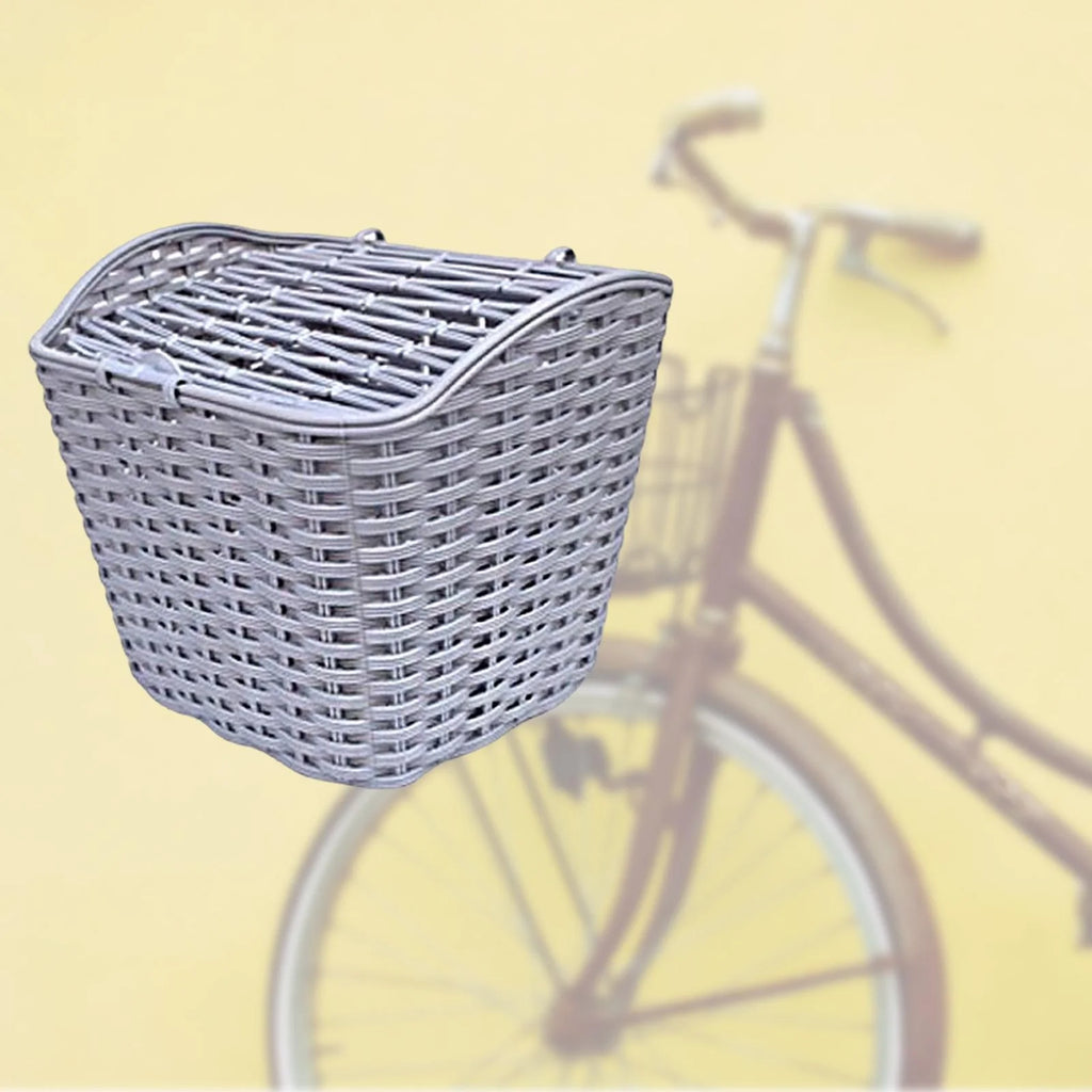 Gray Waterproof Bike Basket with Cover Z65198