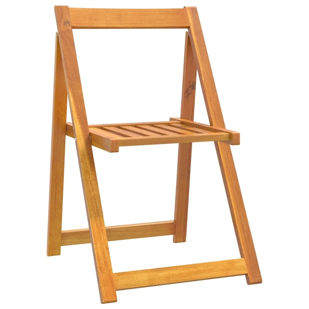 Folding Garden Chairs 6 pcs Solid Wood Acacia U640