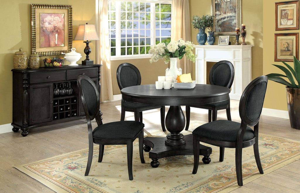 Dark Gray Side Chair Set of 2 R482381