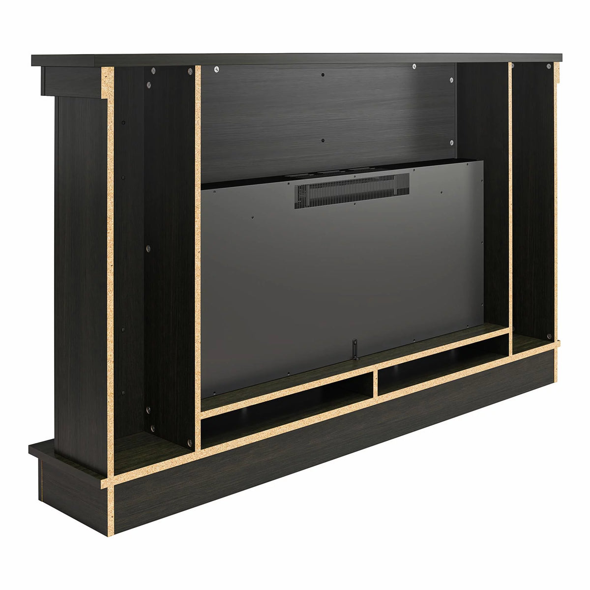 Wide Mantel with Linear Electric Fireplace W533714