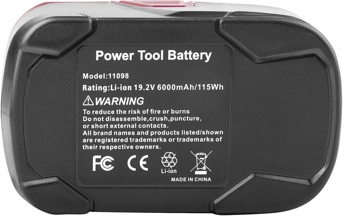 6000mAh 19.2V Lithium Battery Pack of 2 Z34442