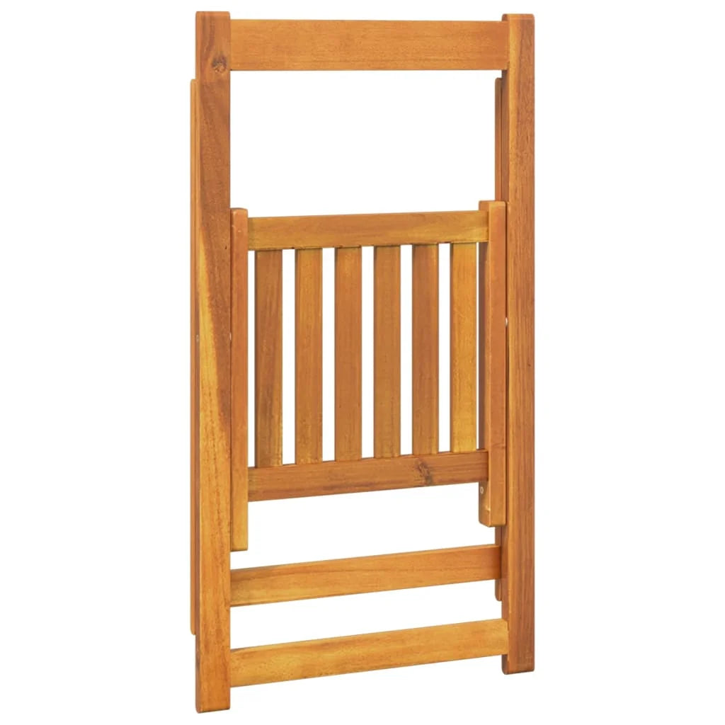 Folding Garden Chairs 6 pcs Solid Wood Acacia U640