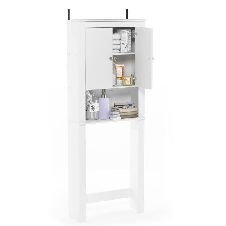 White Double Door Bath Cabinet L428