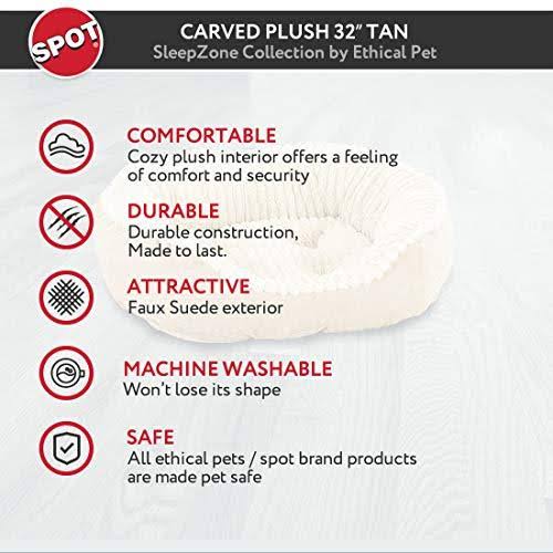 Tan Plush Cuddler Step-In Bed B68066