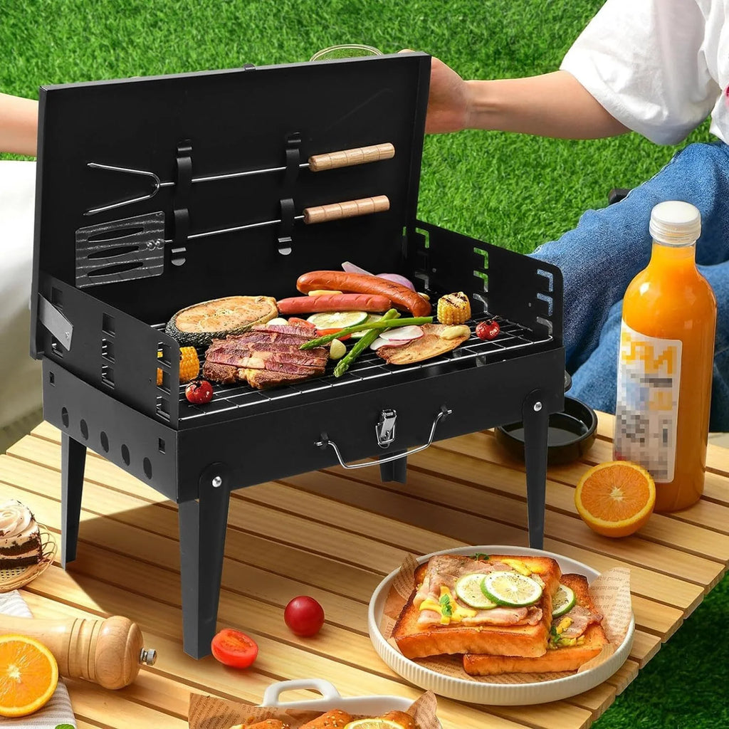 Portable Folding Charcoal BBQ Grill K952639