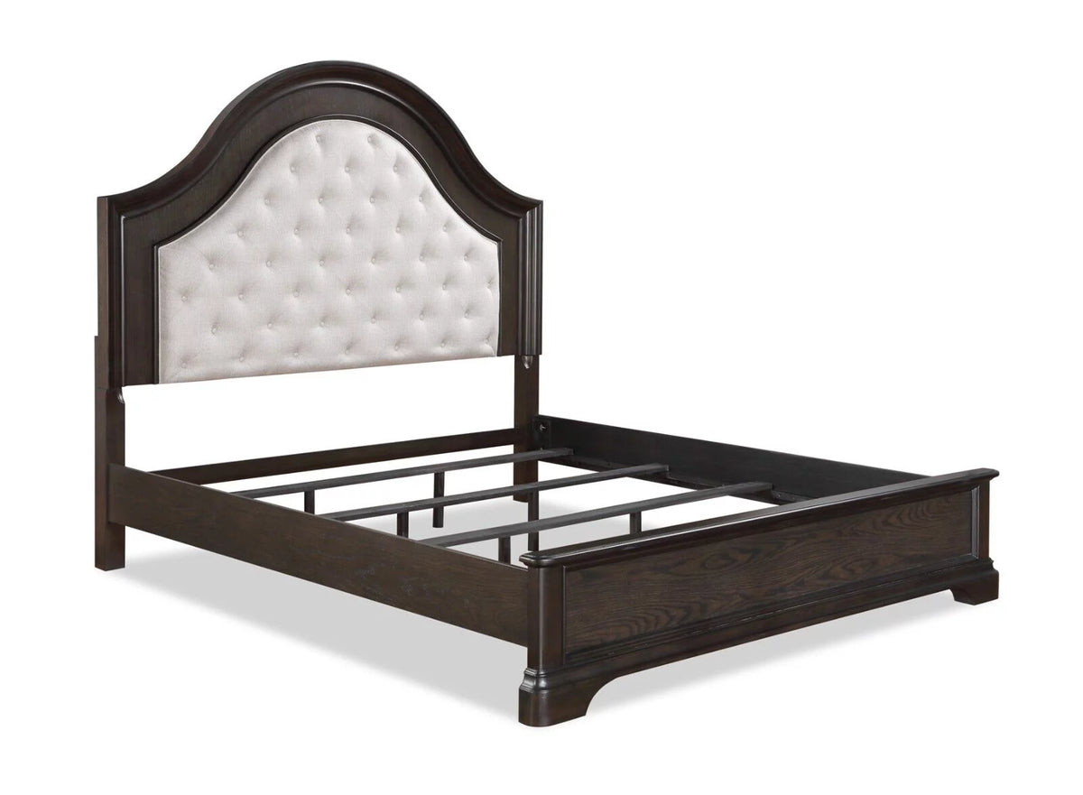 King Size Arched Panel Bed Storage Chest Nightstand Set M580886