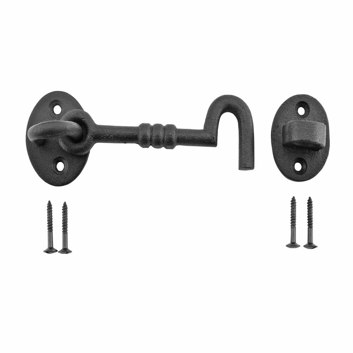 10 Cabin Hook Eye Door Latch Iron N558633