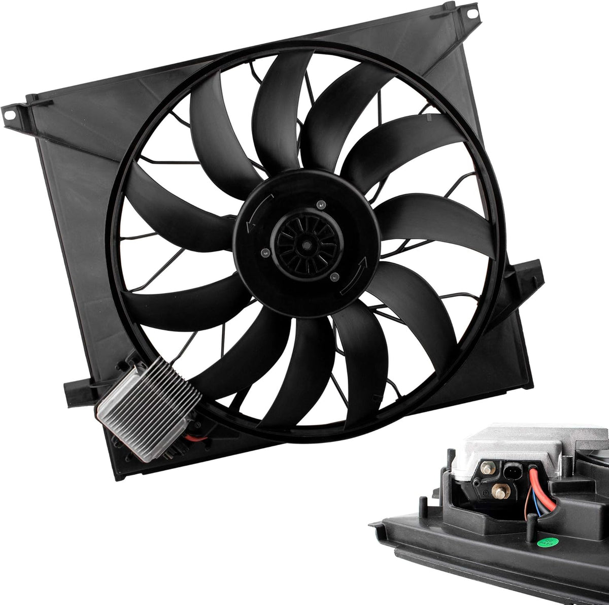 Radiator Brushless Cooling Fan Assembly Y74984