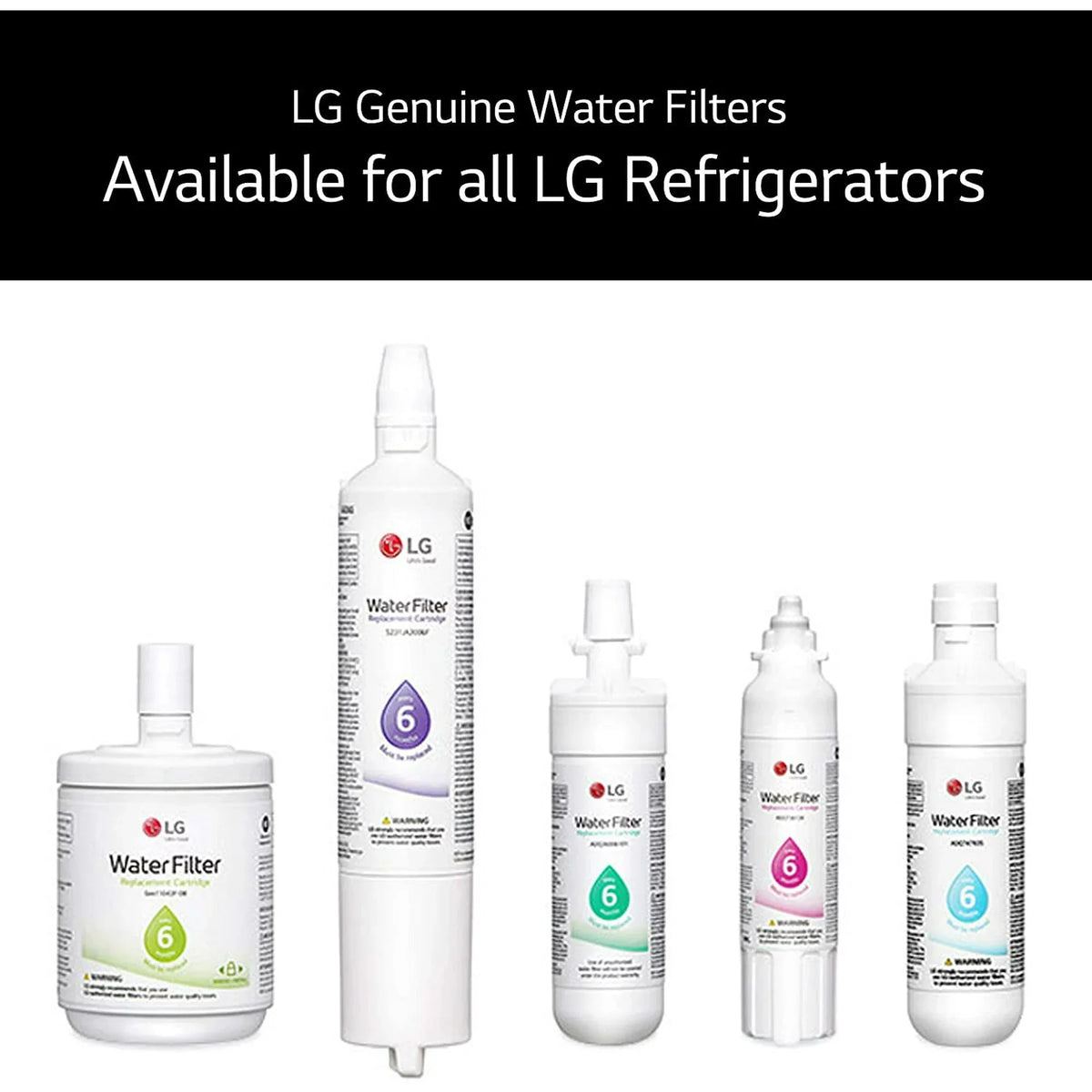 4 Pack Refrigerator Water Filter Replacement S732