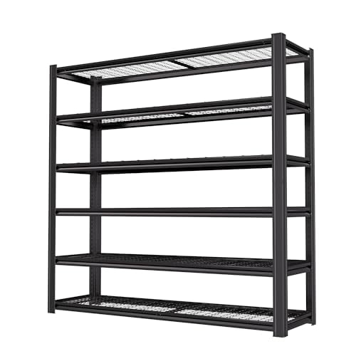72" H Heavy Duty Metal Shelving 3500LBS Adjustable Storage Shelves Z712