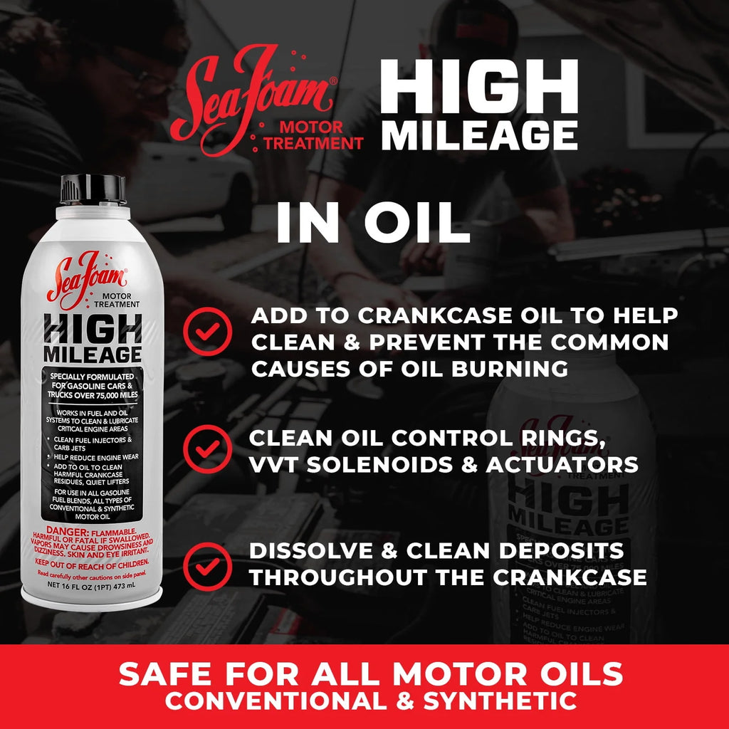 High Mileage Motor Treatment Additive, 16 oz Y738397