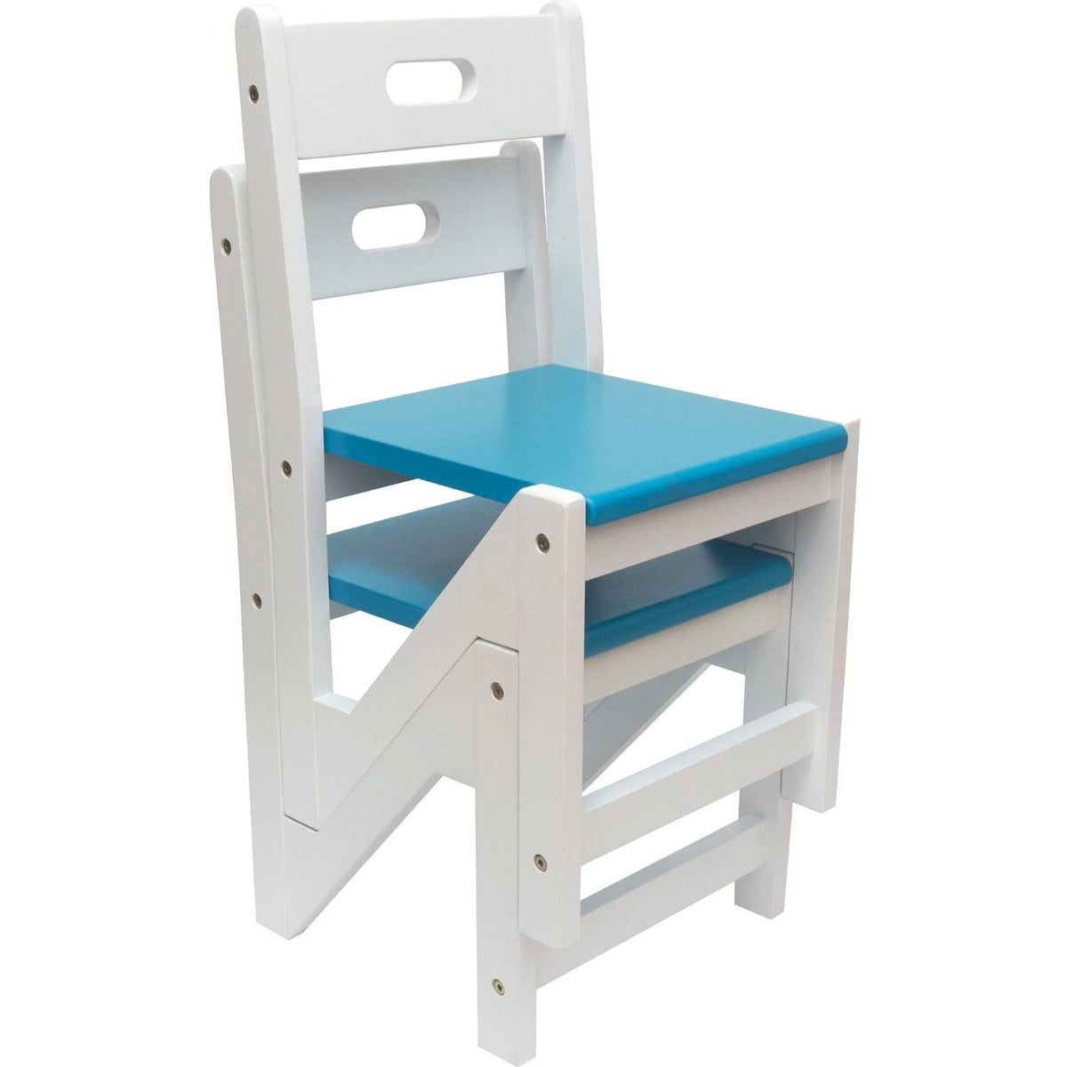 Blue Kid Zigzag Chairs 2pk I766