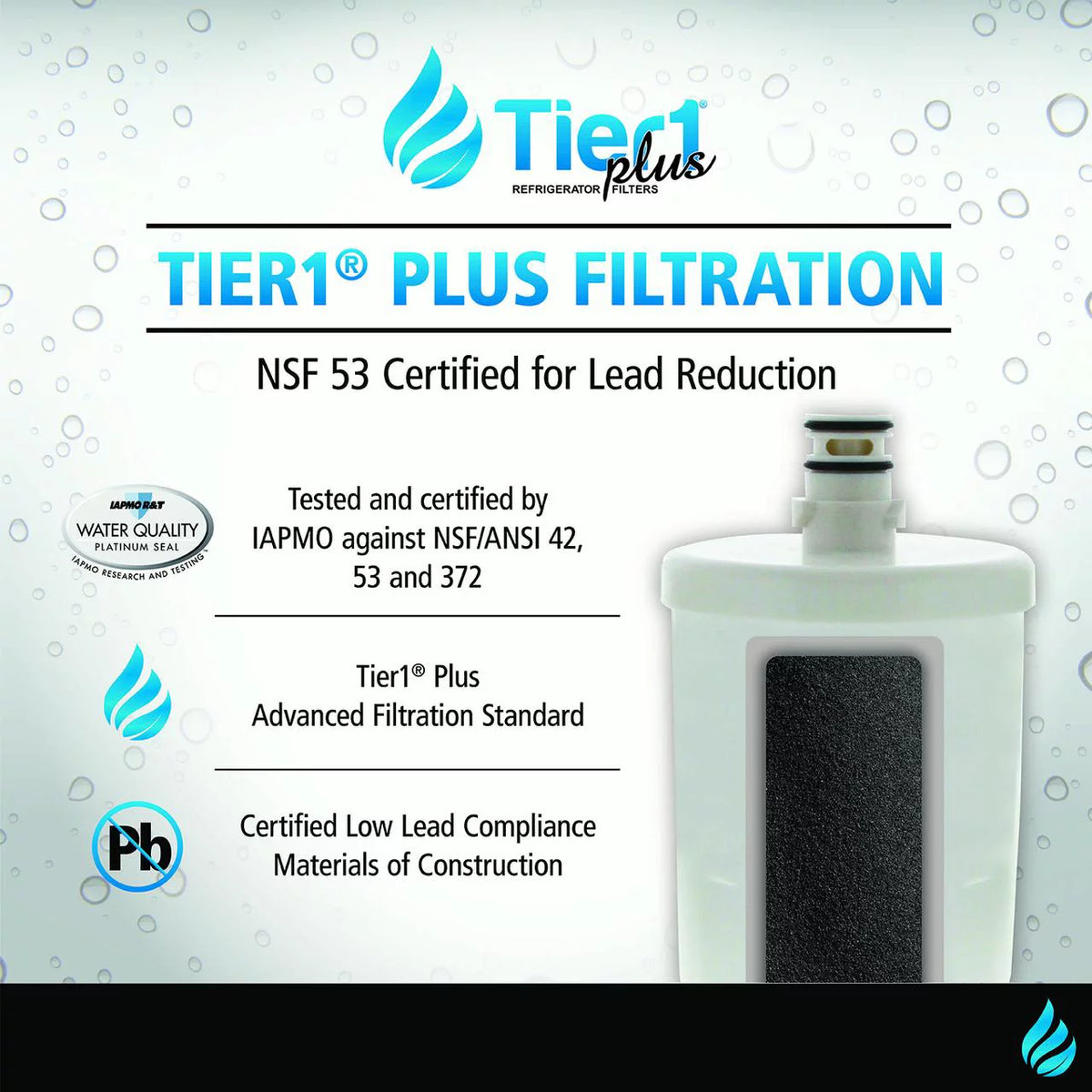 Refrigerator Water Filter, 2-Pack E288100